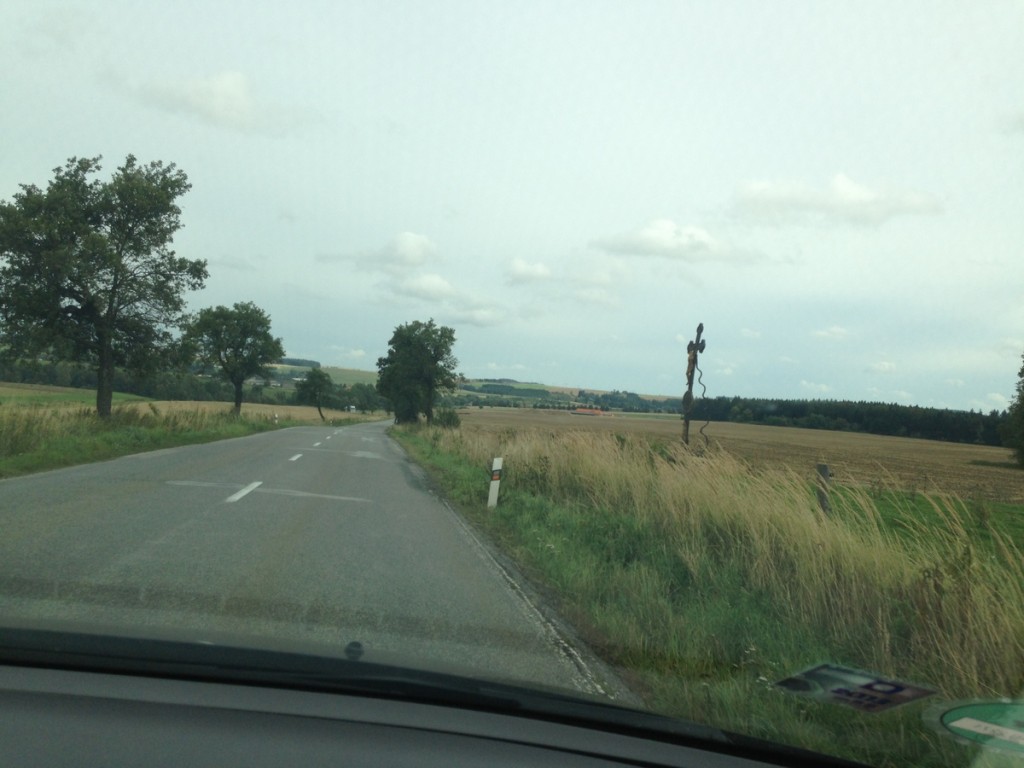 On the road from Telc to Trebic.  Pretty easy driving..